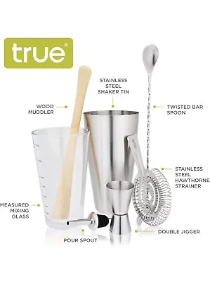 True Barware 7 Piece Cocktail Tools Set~Bar Tools • $2.99