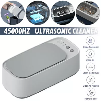 Ultrasonic Cleaner Sonic Wave Tank Glasses Watch Cleaning Machine Rechargeable • $19.89