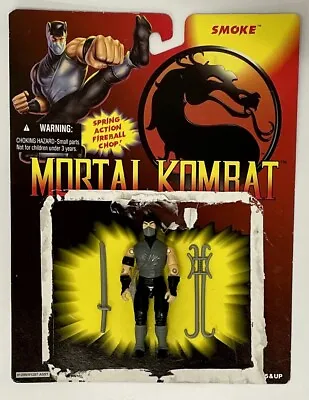 Mortal Kombat Smoke Action Figure Complete With Original Backing! 1994 Hasbro • $34.99