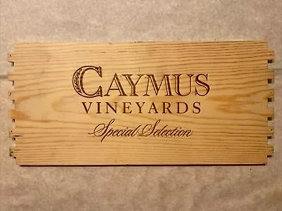 1 Rare Wine Wood Panel Caymus Vineyards Vintage CRATE BOX SIDE 3/24 1 • $19.99