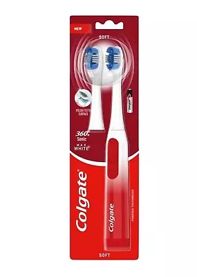Colgate Max White 360 Electric Toothbrush With Batteries New • £9.98