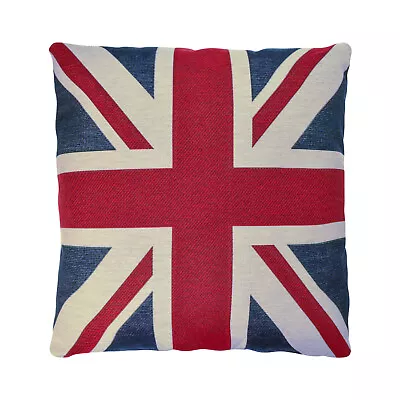 The Range Union Jack Tapestry Cushion 43cmx43cm Red • £9.99