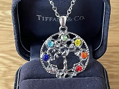 Lovely Chakra Tree Of Life Boho Drop Necklace Pendant 18” Chain Meditation • £4.70