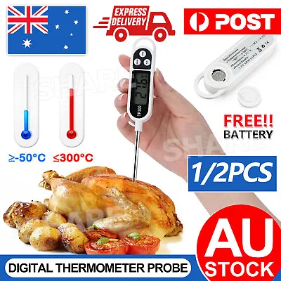 $7.85 • Buy Up 2x Candy Jam Meat Cooking Food Digital Thermometer Kitchen Temperature Probe