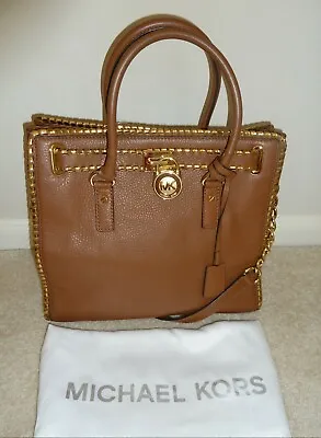 NWT Michael Kors Whipped Hamilton Large Leather North South Luggage Tote $398 • $249.50