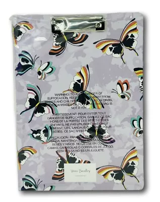 Vera Bradley Clipboard Folio In Lavender Butterflies With 60 Page Notepad • $24.94