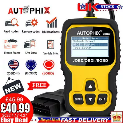 Car JOBD CAN Code Reader Engine Check Fault OBD2 Scanner For Toyota For Honda  • £31.99