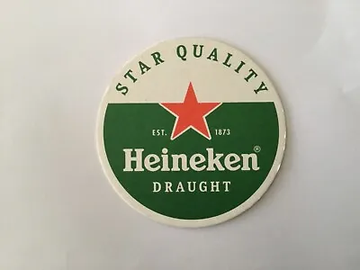 Collectable Double Sided Beer Coaster - Heineken Draught - Star Quality • $3.84