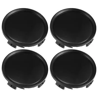 4pcs Universal 74mm Dia 4 Clips Auto Wheel Tyre Center Hub Caps Cover Black • $30.39