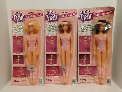 VTG Totsy MISS FLAIR Athletic Doll Lot Of 3 ~ Short Blonde Brown Red Hair RARE • $39.95