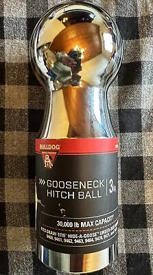 NWT - Bulldog ‎3  Gooseneck Hitch Ball - 30000lb Max - 1930730 • $65.99