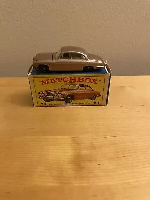 Vintage 1964 MATCHBOX 28C JAGUAR MARK TEN In Original Box ~ MINTY! • $5