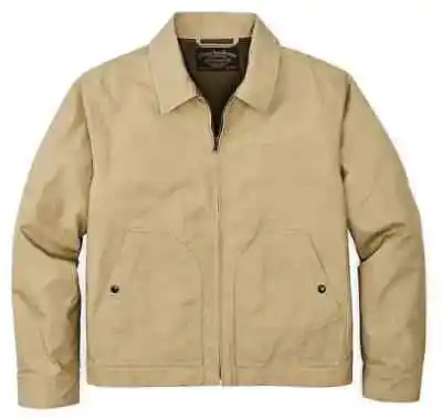 Filson Ranger Crewman Jacket 20248729 Light Tan Short Khaki Work Dry Wax Lined • $69.99