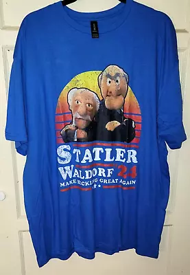 NWOT Muppets Statler Waldorf 2024 Making Heckling Great Again T-Shirt Size 2XL • $17.99