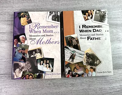 Lot Of 1 I REMEMBER WHEN MOM ... & 1 Dad MEMORIES & STORIES By Louise Egan Mint • $11.99