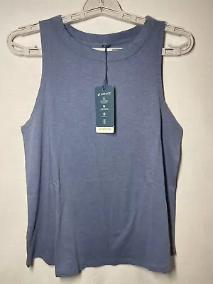 United By Blue Women's Organic High-Neck Tank Top - Stone Blue S • $9.99