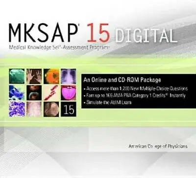 $27.49 • Buy Mksap 15 Digital (Single User) - CD-ROM - GOOD