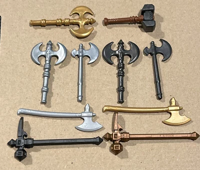£4.75 • Buy Playmobil 10 Piece Axe & Hammer Weapons Set All Different Knight Vikings Dwarves