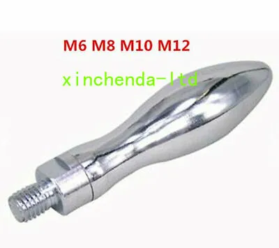 1x Polished Chrome Revolving Bridgeport Milling Machine Handle M6-M12 Ball Crank • $12.31