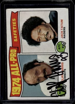 1975 Topps #223 Autographed 1974 All-Pro Safeties Cliff Harris Trading Card • $3.99