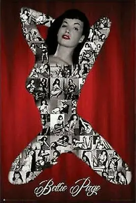 Bettie Page - S&M Collage Laminated Poster - 24.5  X 36  • $35.03