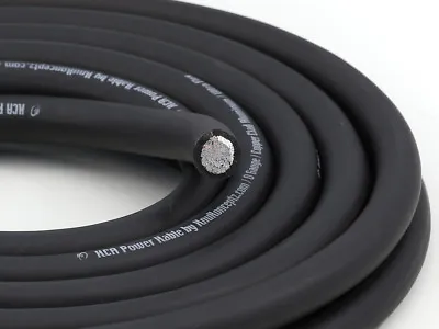 KnuKonceptz BLACK Ultra Flex KCA True AWG 1/0 Gauge Power Wire Cable 5M 17Ft • $39.99