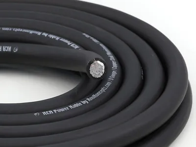 KnuKonceptz BLACK Ultra Flex KCA True AWG 1/0 Gauge Power Wire Cable 6M 20Ft • $47.99