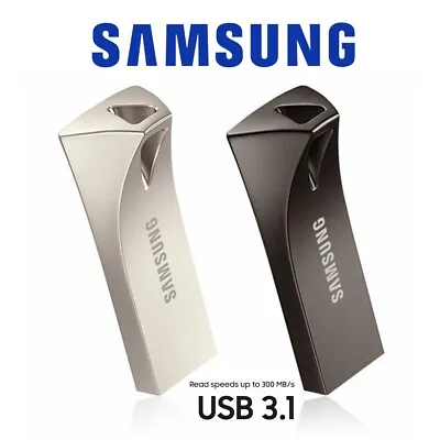 USB 3.1 Flash Drive 32G 64G 128G 256G Samsung Bar Plus USB Memory 200Mb/300Mb • $79.95