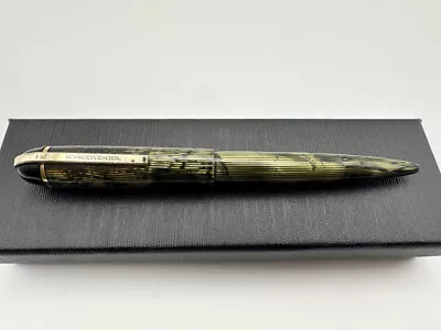 Wahl Eversharp Skyline Modern Green Stripe Fountain Pen Xf 14k Excellent  • £135