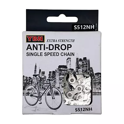 YBN Anti-Drop Singlespeed Chain (3/32 ) —AUS STOCK— S512NH Bike Bicycle Silver • $28.99