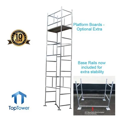 Scaffold Tower 6.3m 4x2ft 6in X 20ft 9in Working Ht DIY Galvanised Steel Towers • £360.05