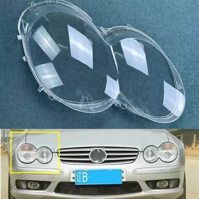 Headlight Shell Lens Cover +Glue For Benz W230/R230 SL500 SL600 03-08 Right Side • $169.01