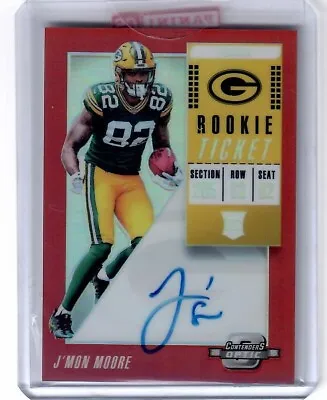 2018 Contenders Optic Red J'Mon Moore Auto #85/99 Packers • $4.99