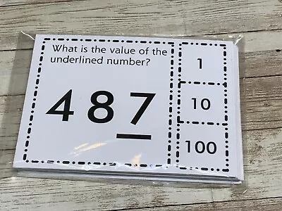 What Is The Place Value - Cards For Learning Center 40 Cards- Teaching Supplies • $8.85