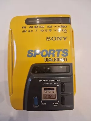 Sony Sports Walkman Model WM-AF58  With AM/FM Radio And Solar Alarm Clock • £19.99