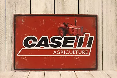 Case Agriculture Tin Metal Sign Rustic Vintage Style Ad Tractor Farm IH XZ • $10.97