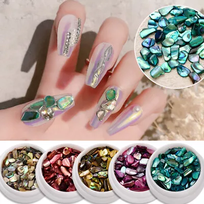 1Box Natural Irregular Bright Symphony Manicure Abalone Slices Nail Shell Flake# • $1.77