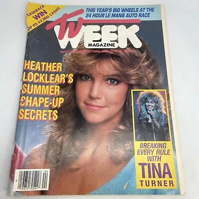 TV Week Magazine Vancouver Victoria June 1987 BC Heather Locklear Tina Turner • $18.03
