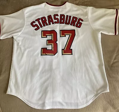XXL Majestic MLB Washington Nationals Stephen Strasburg #37 Baseball Jersey • $44