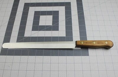 $14.99 • Buy Vintage Chicago Cutlery 10  Bread Knife BT10 Full Tang Wood Handle
