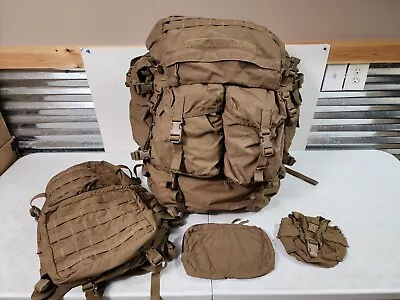 USMC FILBE Main Pack Assault Pack 6 Pouches Coyote Rucksack Bugout INCH Bag  • $440