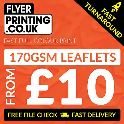 £27 • Buy Leaflets / Flyers Printed On 170gsm Silk ~ FROM £10 ~ A6 / DL / A5 / A4 / A3