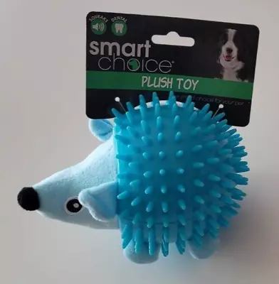 £5 • Buy X1 Bobble Ball Hedgehog - Blue - 17cm - Dog Toy