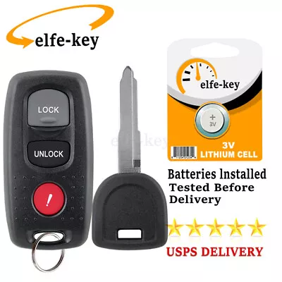 For 2004 2005 2006 Mazda 3 Keyless Remote Fob 3B KPU41846 +Car Ignition Chip Key • $16.79