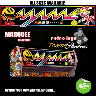Mame New Graphic Arcade Artwork Marquee Stickers Graphic / All Sizes   • £10.01