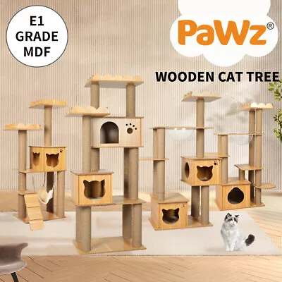 Pawz Cat Tree Scratching Post House Condo Furniture Feline Scratcher Tower Toys • $87.99