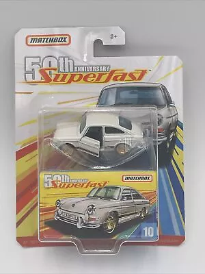 2019 Matchbox Superfast '65 VOLKSWAGEN TYPE 3 FASTBACK White VW 50th ANNIVERSARY • $10.46