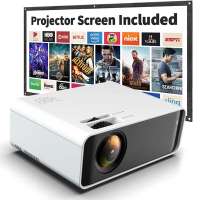 LED Projector WIFI 1080P Outdoor 3D Movie Projector Home Theater Cinema HDMI • $162.99