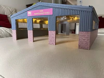 Scratch Built Oo Gauge 3 Loco Engine Shed With Lighting  . • £45