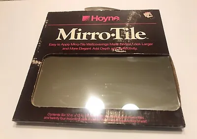 Vintage Mirro -Tile By Hoyne Mirror 12 X12  Box Of 6 Tiles In Box • $75